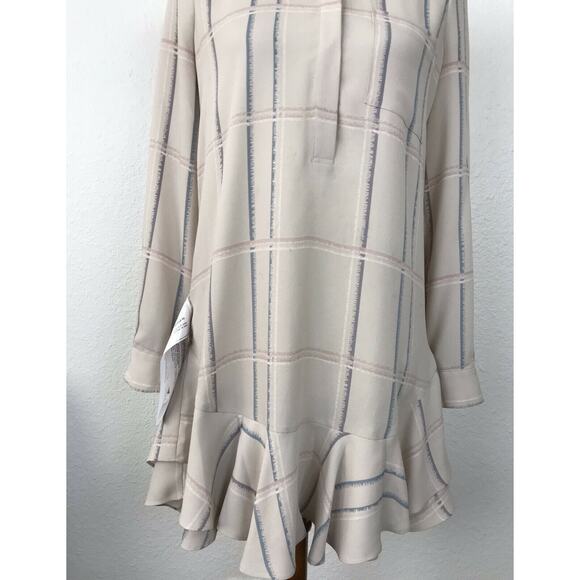 BCBGMaxAzria Peggy Pullover Asymmetric Plaid Mini Dress - Picture 6 of 12